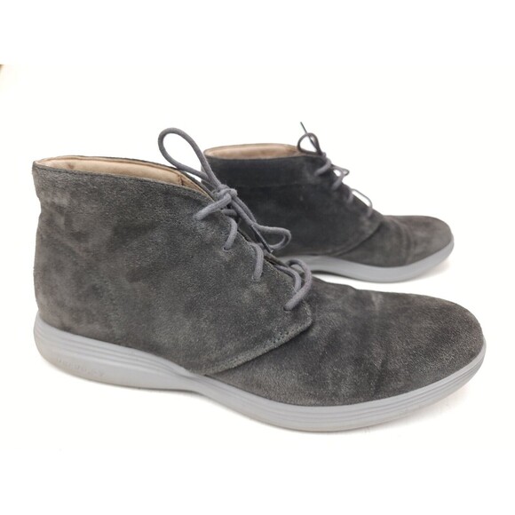Cole Haan Grand.OS Tour Mens Size 9 M Gray Suede Chukka Ankle Boots C26184 main image 7